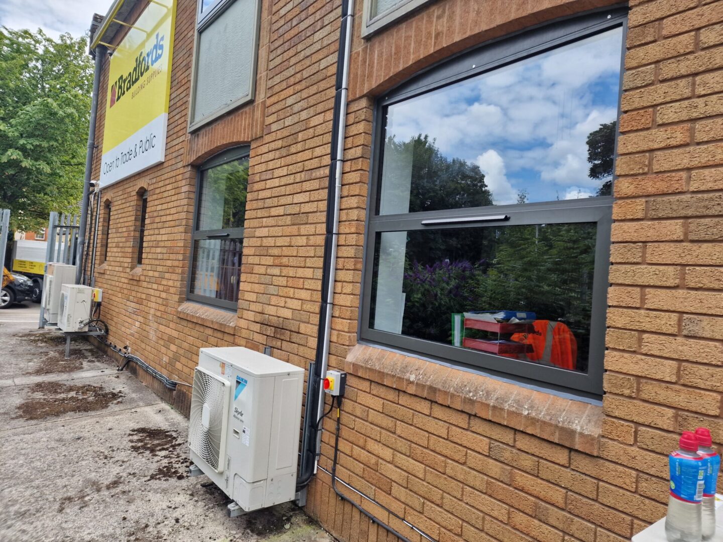 sealing external frames at Bradfords in Yeovil, Somerset